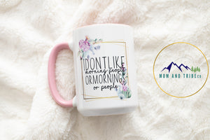 15oz pink coffee mug