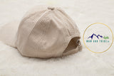 Adult Corduroy Hat - White/Cream