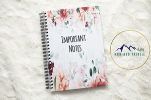 floral notebook